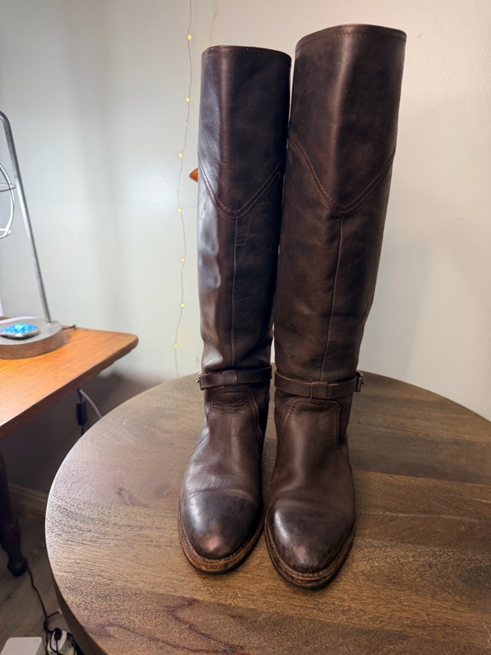 Frye Dorado Knee High Riding Boots- VINTAGE Size 6 - Picture 5 of 10